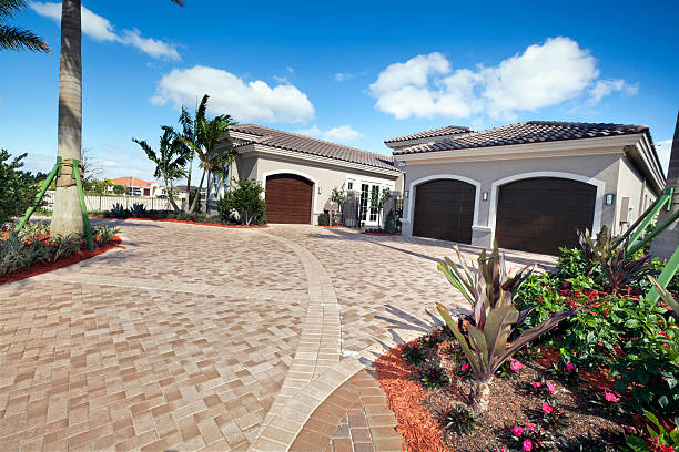 Residential Paver Driveway in Galveston, IN